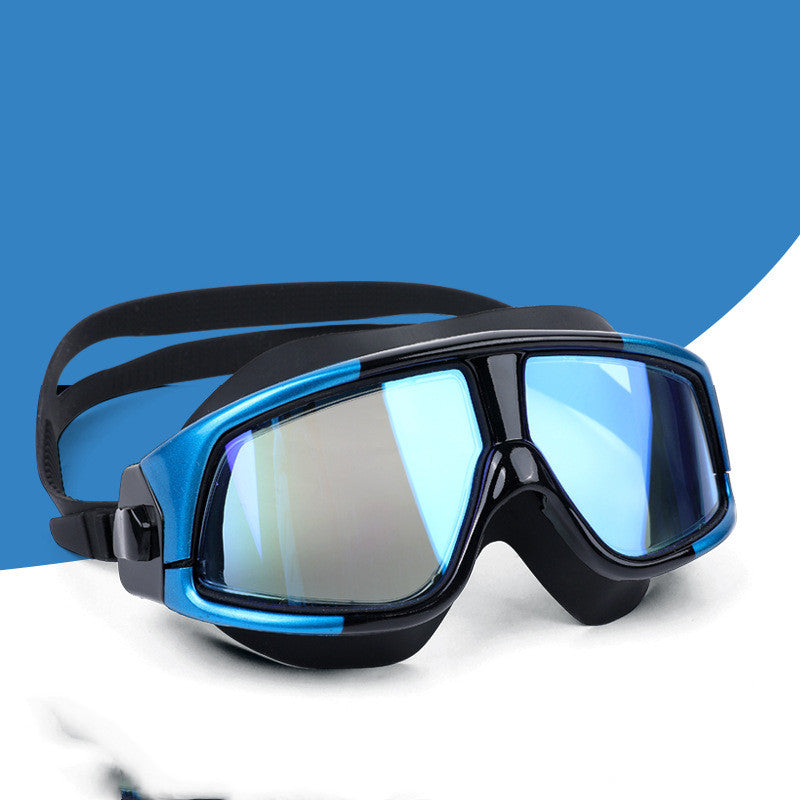 Gafas de natación y buceo para adultos con miopía y montura grande