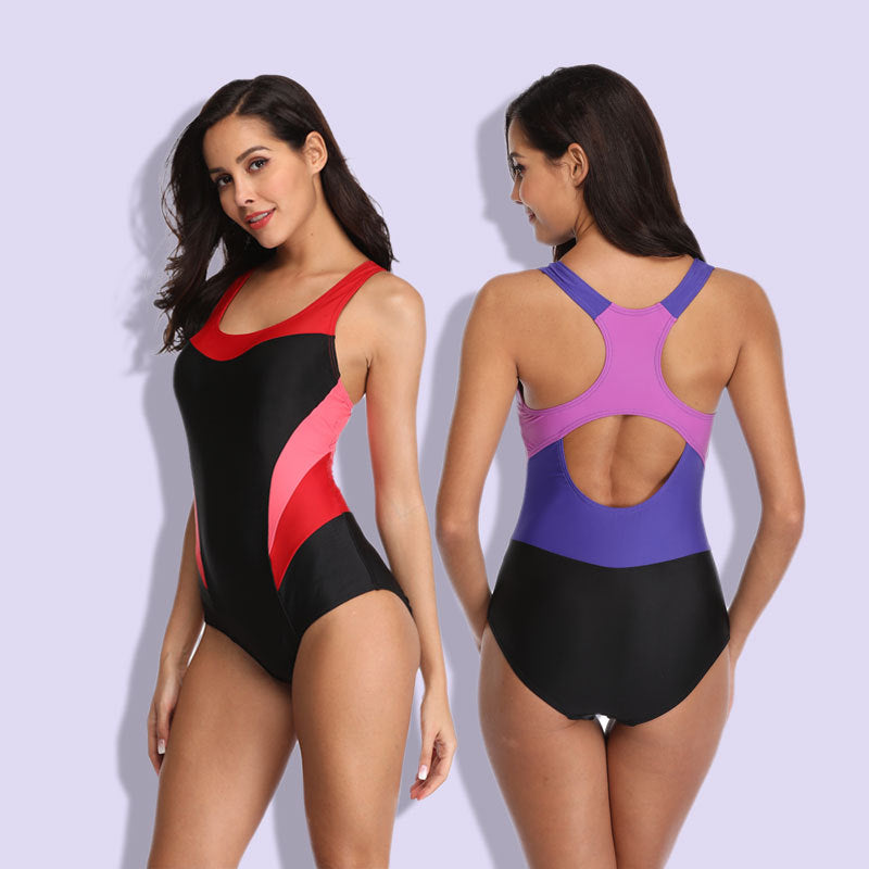 Slim Backless One-Piece Swimsuit