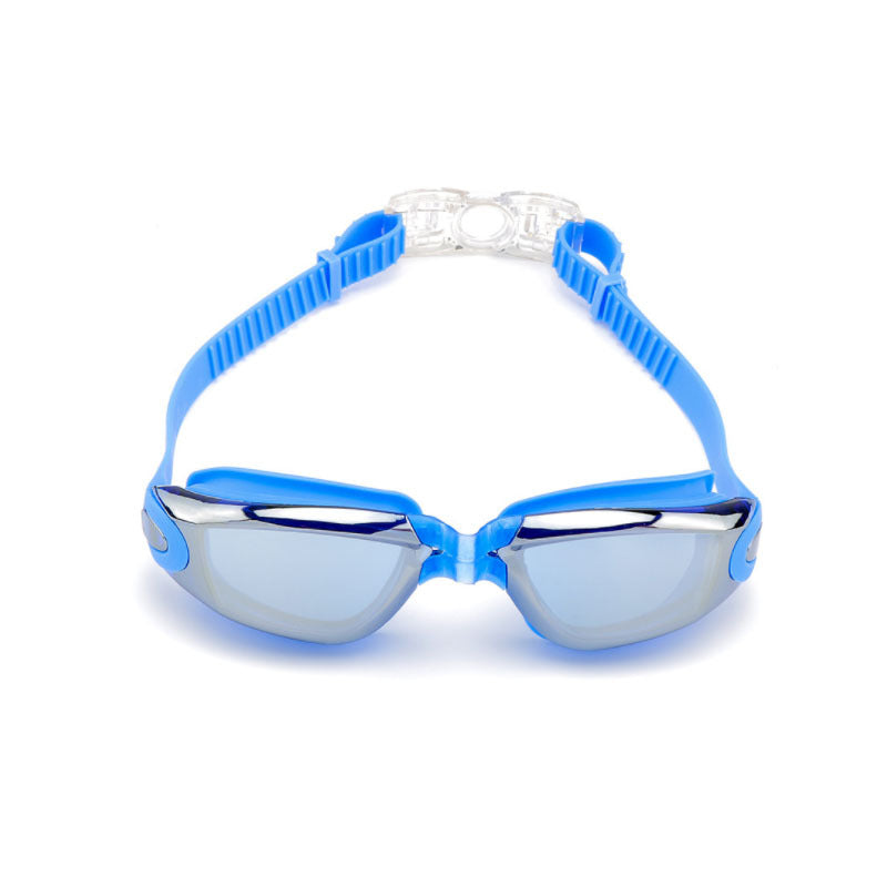 Gafas de natación profesionales de silicona antivaho galvanizadas