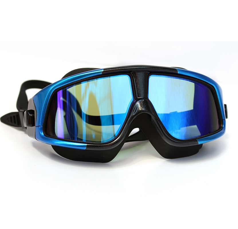 Silicone anti fog swimming goggles