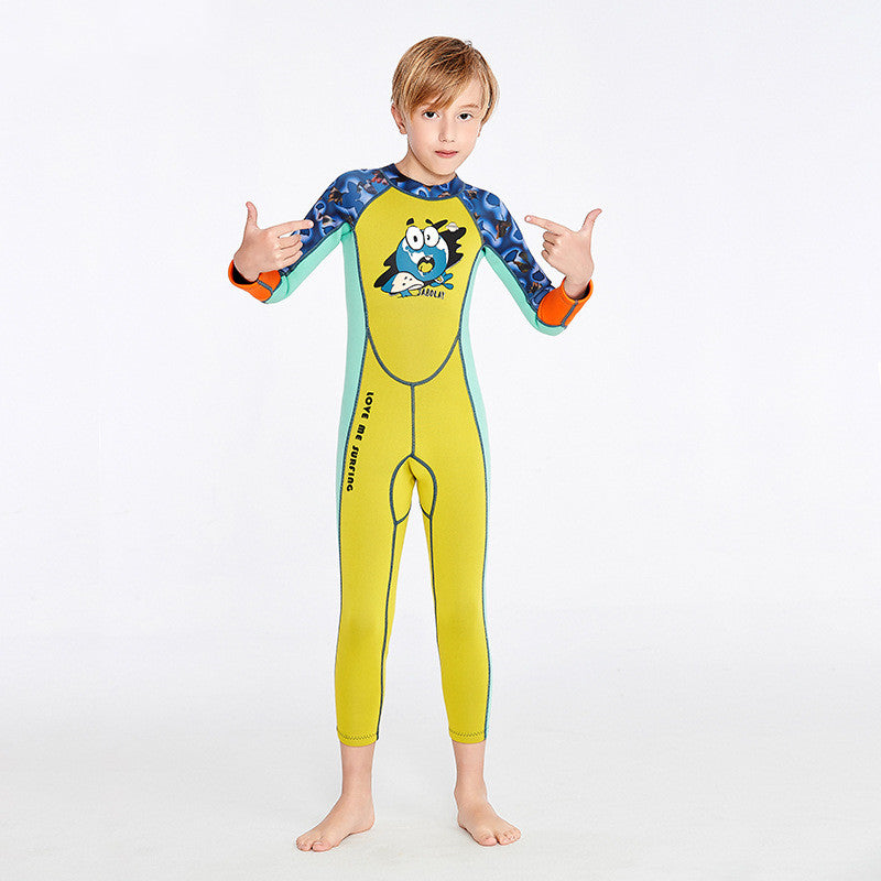 Outdoor Weather Proof One-piece Boy Swimsuit