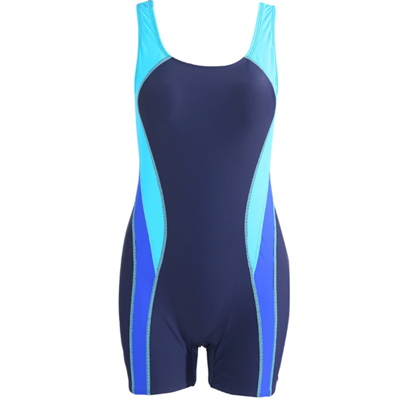 Vest-style One-piece Boxer Swimsuit