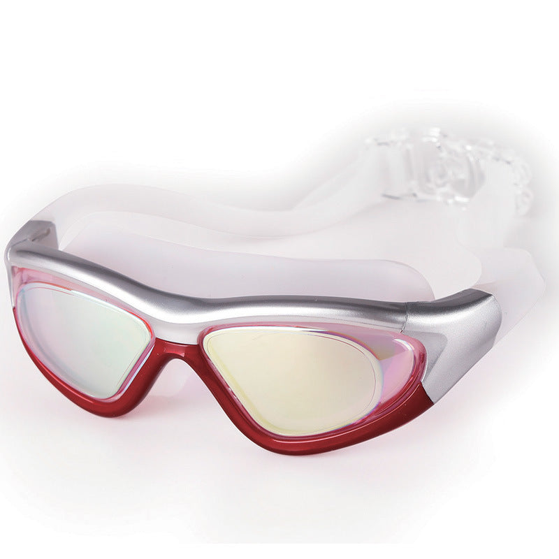 Gafas de natación de montura grande Gafas de natación planas Gafas de natación impermeables y antivaho Gafas de natación de competición Gafas unisex