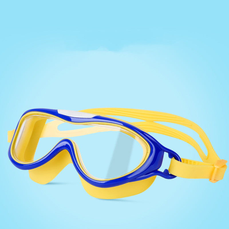 Gafas de natación con montura grande para niños y niñas