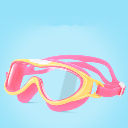 Gafas de natación con montura grande para niños y niñas