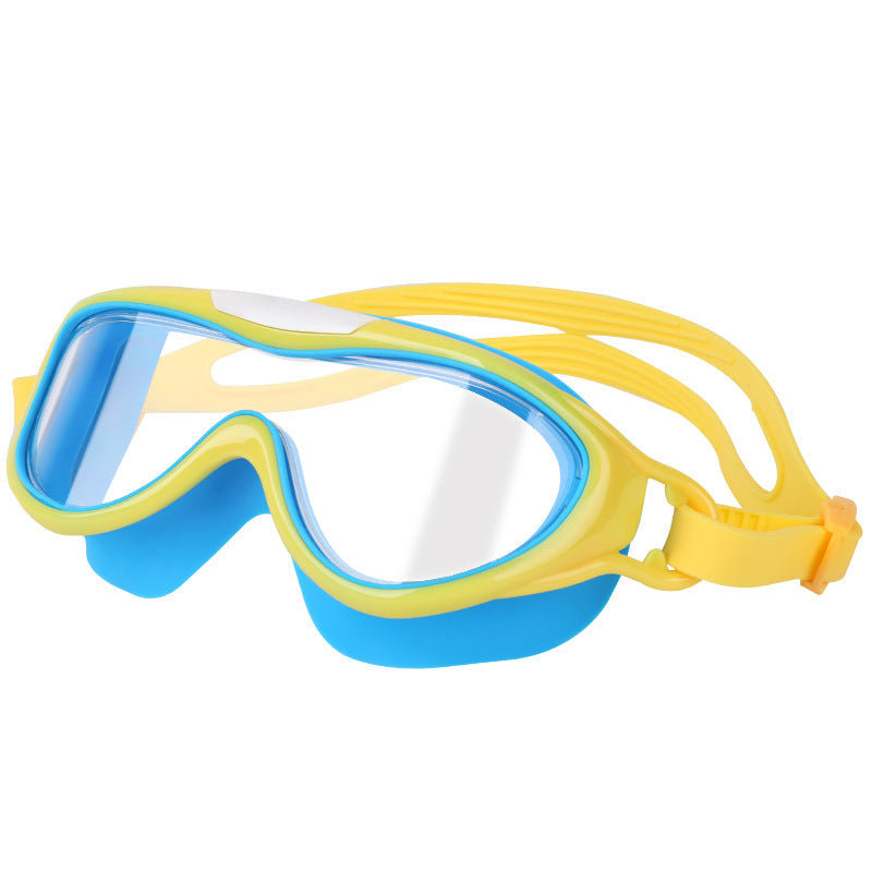 Gafas de natación con montura grande para niños y niñas