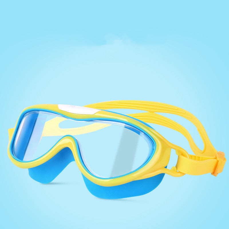 Gafas de natación con montura grande para niños y niñas