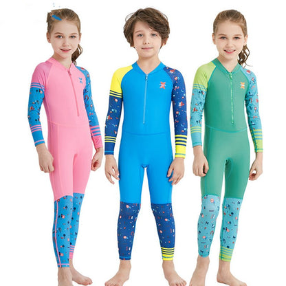 Traje de baño de buceo de secado rápido para niños. 