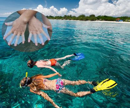 Guantes de natación con membranas de palma unisex