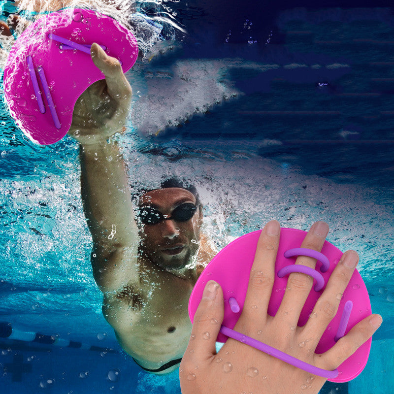 Aletas de mano para natación, esquí acuático y braza para niños