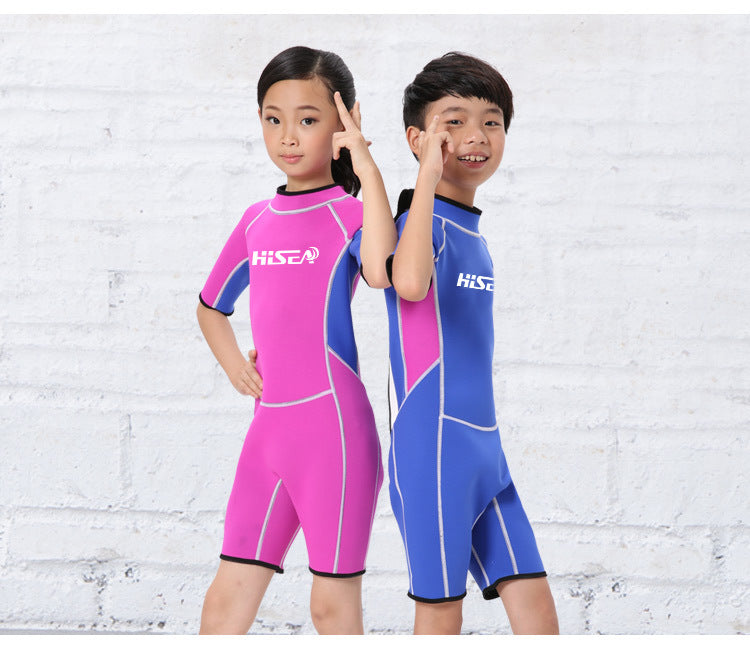 Big Kids Warm Swimwear and Surfing Suit