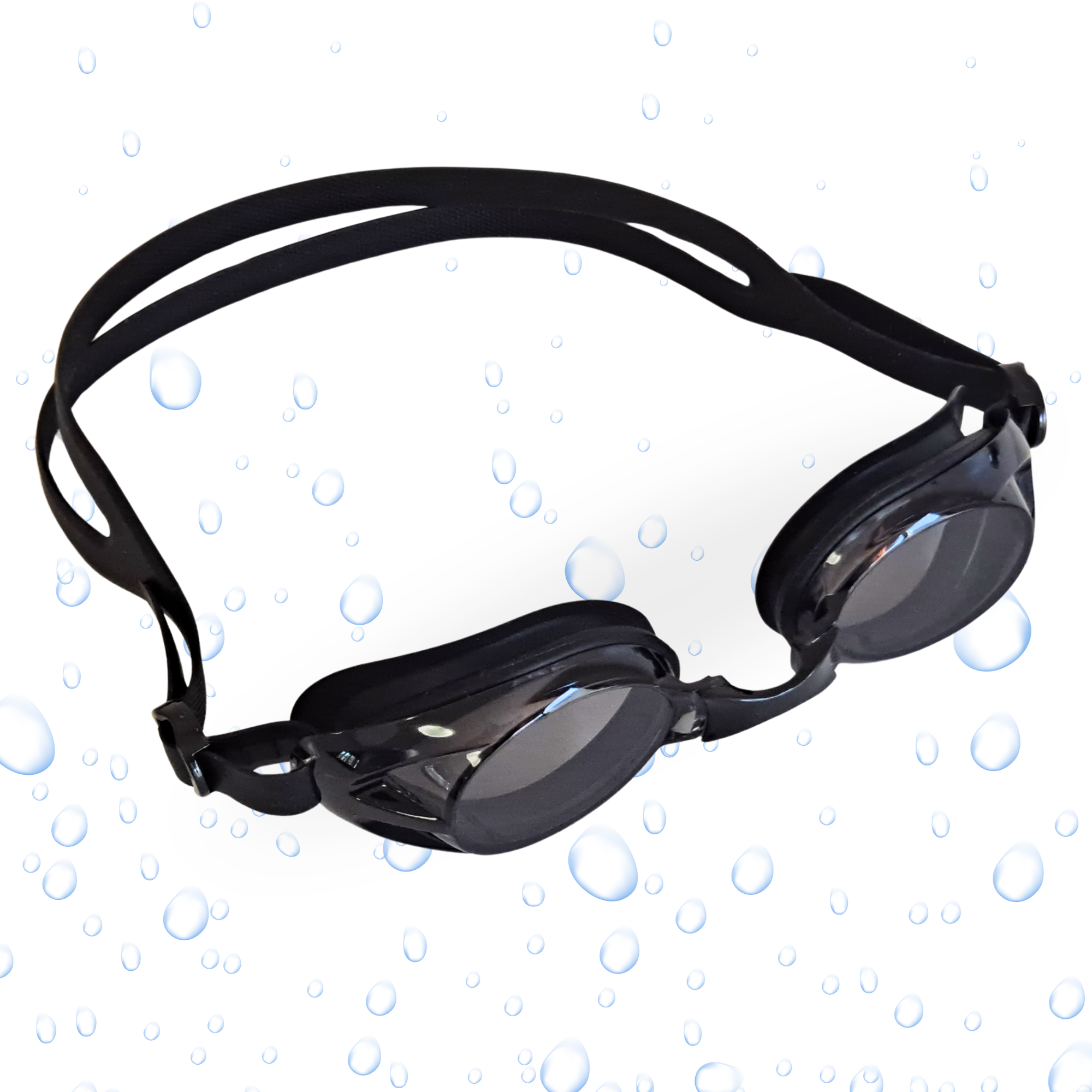 Blithetic Adult Myopia Swimming Goggles, Anti-Fog Waterproof Nearsighted Swim Goggles MS 5000P Series Black