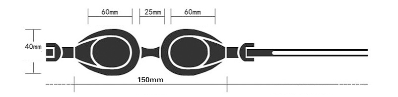 Gafas de natación impermeables y antivaho.