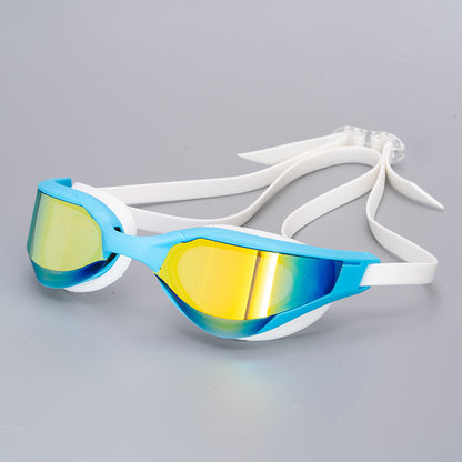 Gafas de natación de competición antivaho de alta definición sencillas