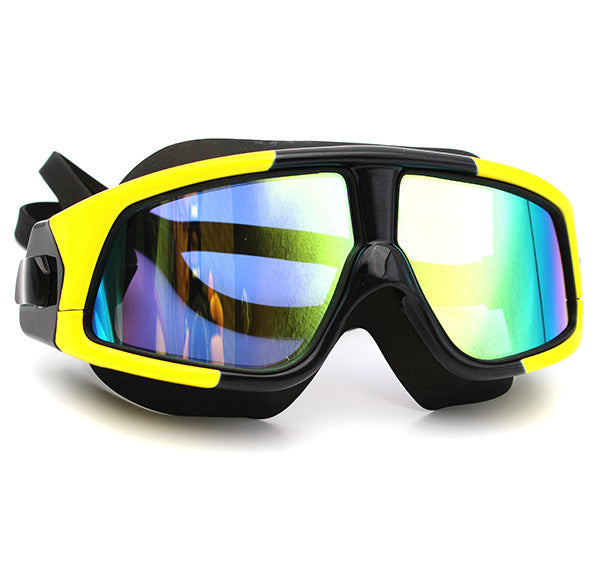 Silicone anti fog swimming goggles