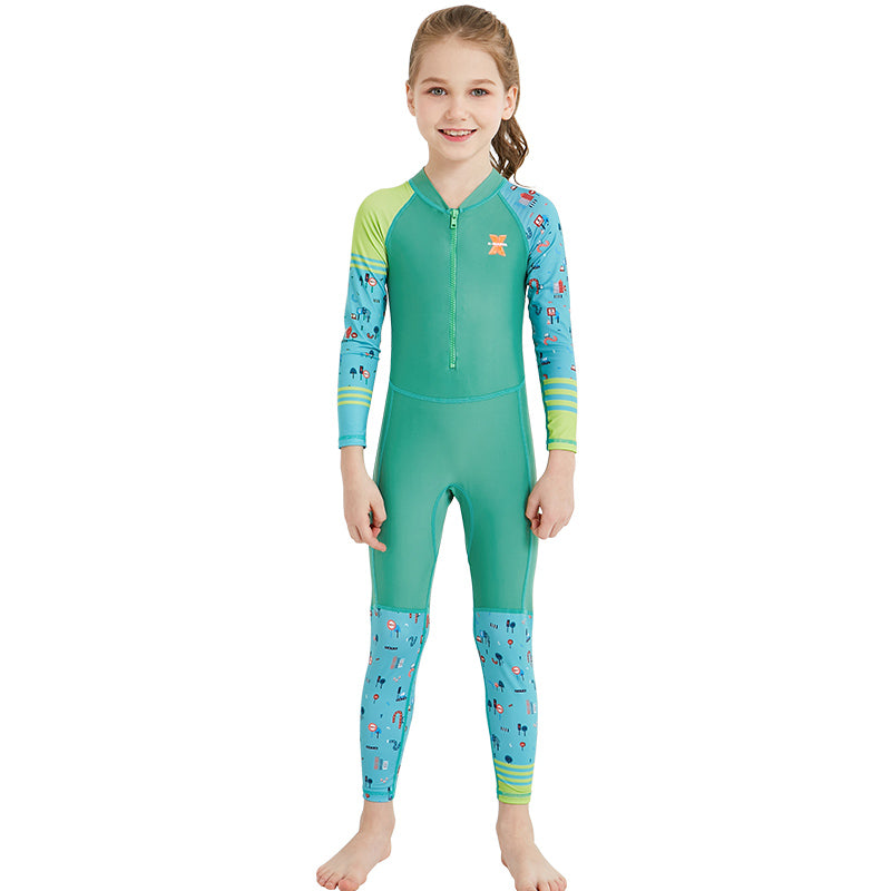 Traje de baño de buceo de secado rápido para niños. 