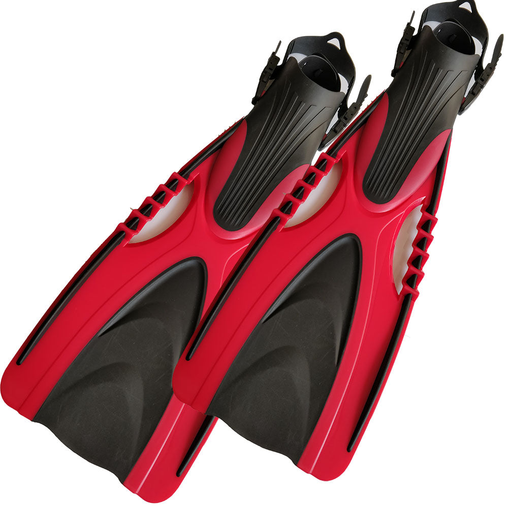 Adjustable long fin fins