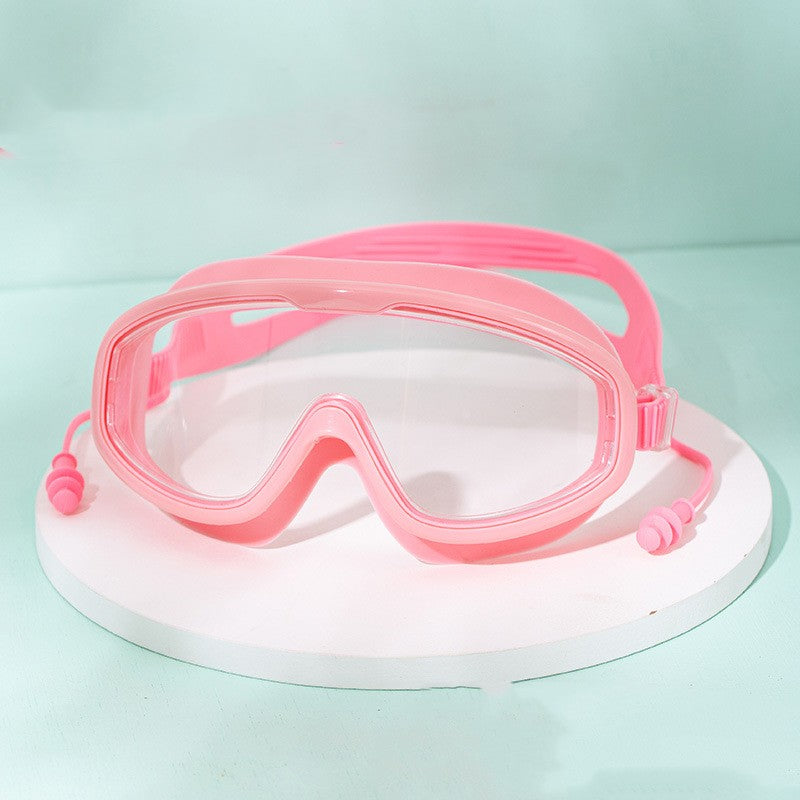 Swimming Goggles Large Frame Waterproof Anti-fog HD Glasses Equipment Men And Women Swimming Goggles