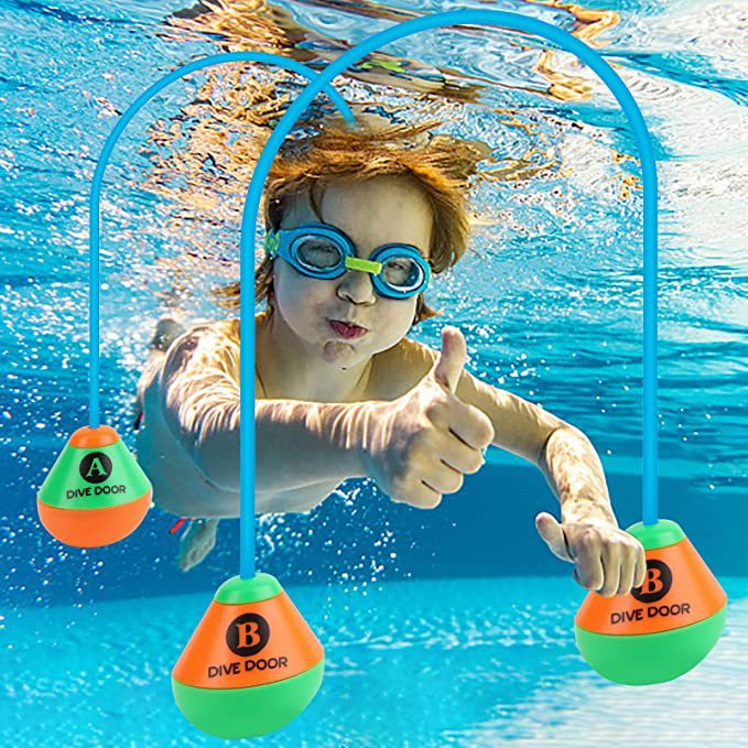 2Piece Swimming Through Door Diving Swim Ring