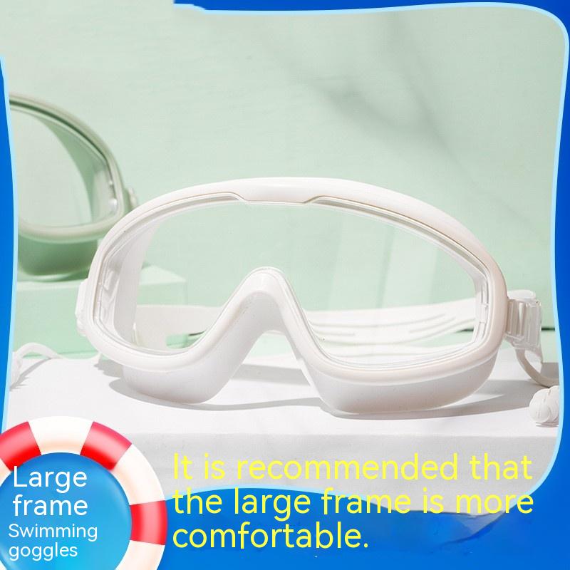 Swimming Goggles Large Frame Waterproof Anti-fog HD Glasses Equipment Men And Women Swimming Goggles