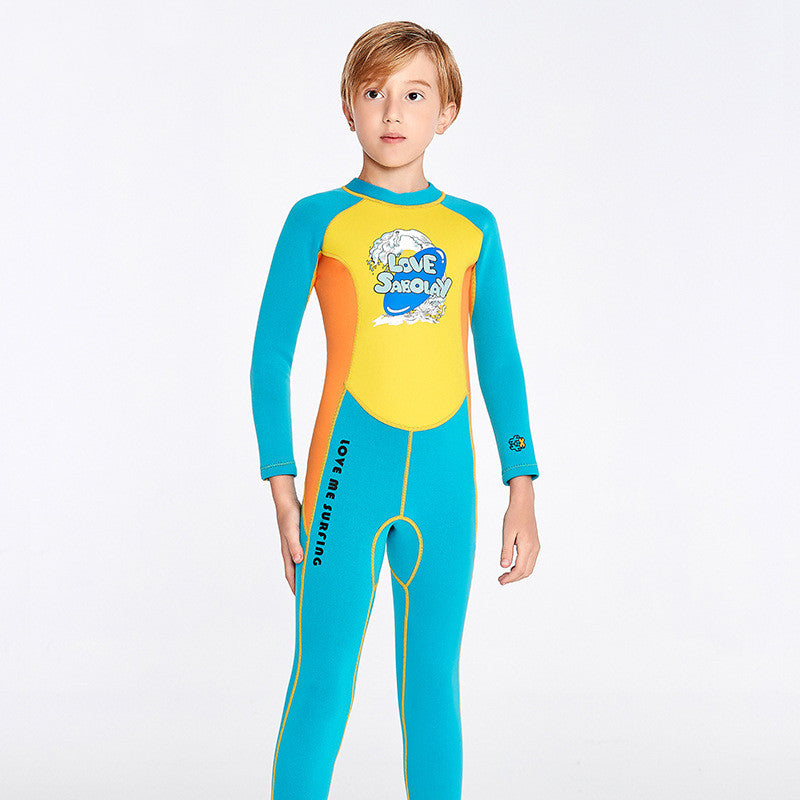 Outdoor Weather Proof One-piece Boy Swimsuit