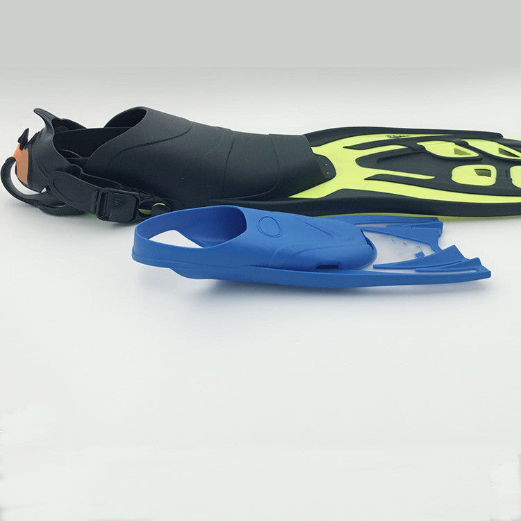 Nadadeiras de silicone para mergulho com snorkel infantil, equipamento de treinamento de natação e mergulho