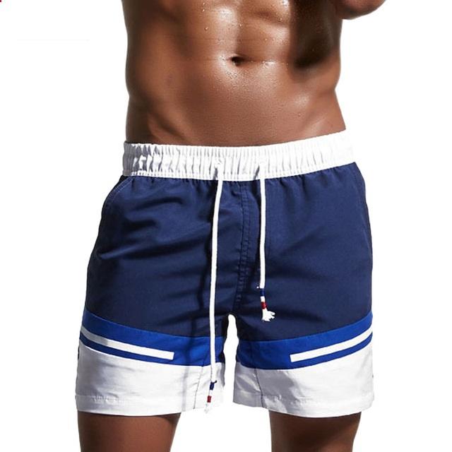 Marca Board Shorts Homens Praia Natação Shorts Swimwear Calções de Banho Homem Bermudas Surf Boardshort Esporte GYM Calças de Moletom Forro Interno 