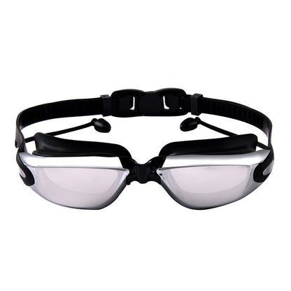 Anti-fog Electroplating Waterproof Silicone Swimming Goggles