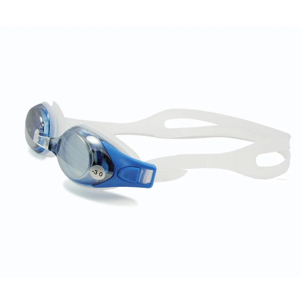 Optical Swim Goggles +Rx -Rx for Adults &amp; Children with Free Ear Plugs