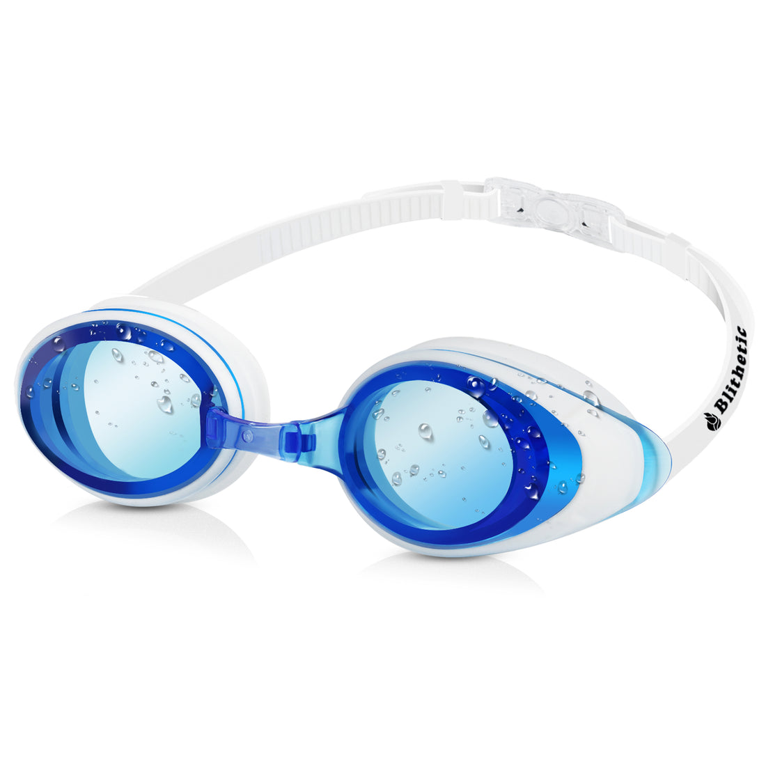 Blithetic Junior Myopia Swimming Goggles, Waterproof Anti-Fog Nearsighted Swim Goggles Multi Colors