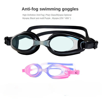 Gafas de natación para niños con miopía: para niños de 4 a 14 años. 