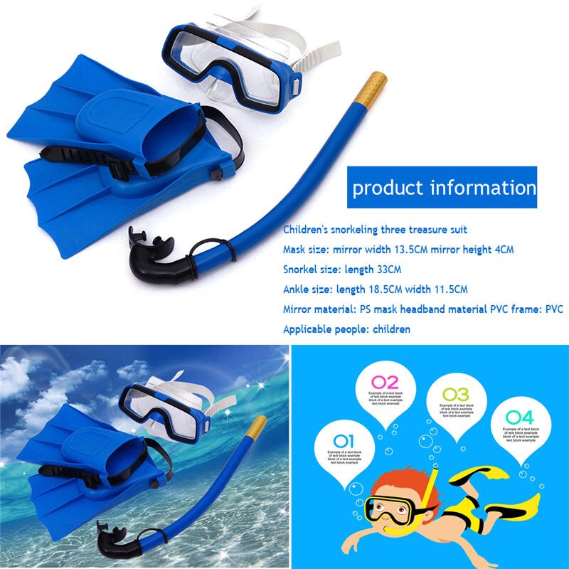 Gafas de buceo para natación con tubo de snorkel seco de fácil respiración Gafas de snorkel para niños y adultos