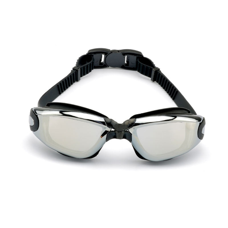 Gafas de natación profesionales de silicona antivaho galvanizadas