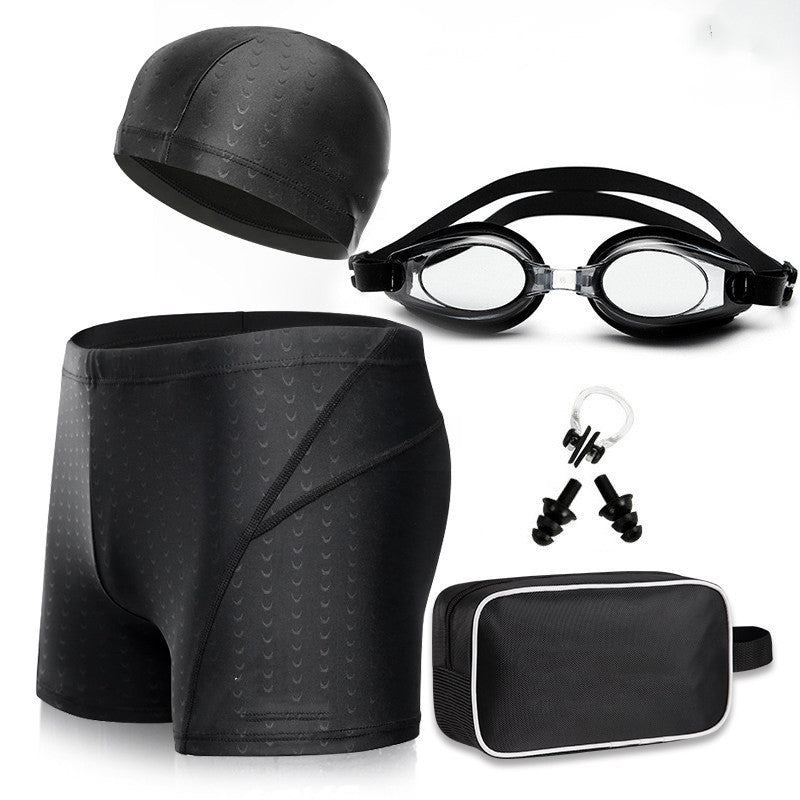 Conjunto de bañador y gafas para hombre