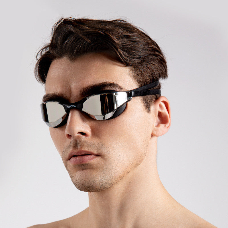 Gafas de natación HD con revestimiento impermeable y antivaho